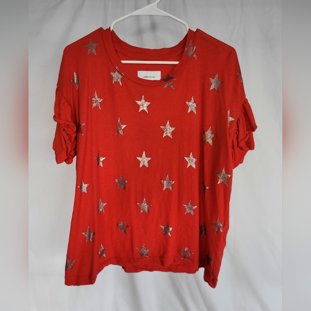 Beautiful holiday top, very elegant and soft. Size M, gently used only few times